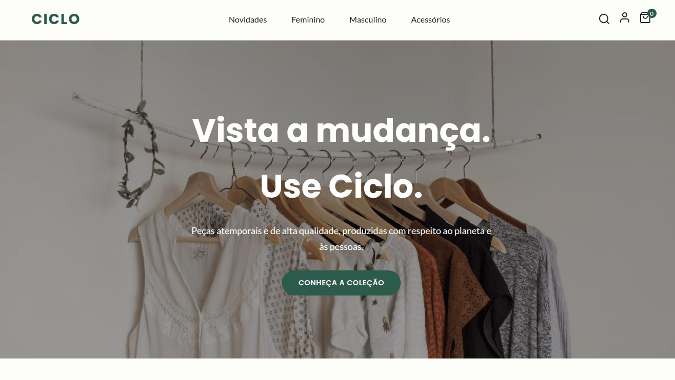Prova de conceito de e-commerce, uma capacidade da nossa agência em Manaus